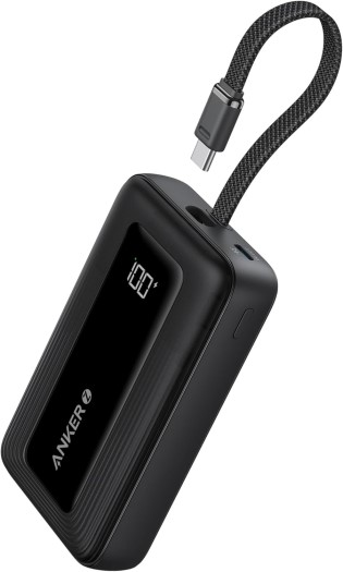 anker portable charger, 10,000mah 30w power bank, usb c in and out fast charging battery pack, travel essential phone power bank, for iphone 16 15, ipad, macbook, galaxy, google,