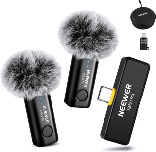 neewer wireless lavalier microphone