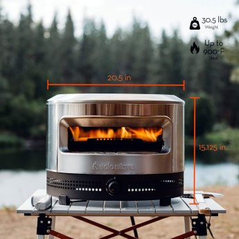 Solo Stove Pi Prime - Gas Pizza Oven with Cordierite Stone Cooking Surface