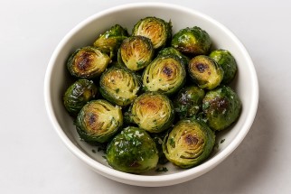 #3 in easy air fryer recipes - Air Fryer Garlic Parmesan Brussels Sprouts recipe