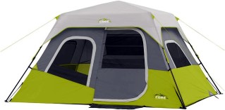 CORE Instant Cabin Tents 6 Person Family Cabin Multi Room Pop Up Tents Car Camping Included Storage Pockets for Camping Accessories CORE Instant Cabin Tents 6 Person Family Cabin Multi Room Pop Up Tents Car Camping Included Storage Pockets for Camping Accessories