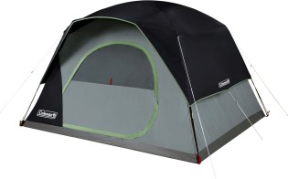 Coleman Skydome Tent with 5 Minute Setup 6 Person Weatherproof Tent with Rainfly Carry Bag 20 More Headroom Than Traditional Canopies Coleman Skydome Tent with 5 Minute Setup, 6 Person Weatherproof Tent with Rainfly & Carry Bag, 20% More Headroom Than Traditional Canopies