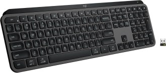 logitech mx keys s wireless keyboard, low profile, fluid precise quiet typing, programmable keys, backlighting, bluetooth, usb c rechargeable, for windows pc, linux, chrome, mac graphite