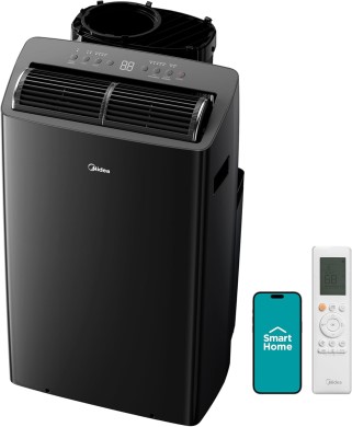 Midea Duo 12000 BTU 10000 BTU SACC High Efficiency Inverter Ultra Quiet Portable Air Conditioner Cools up to 450 Sq. Ft. Compatible with Alexa Google Assistant Includes Remote Midea Duo 12,000 BTU (10,000 BTU SACC) High Efficiency Inverter, Ultra Quiet Portable Air Conditioner, Cools up to 450 Sq. Ft., Compatible with Alexa/Google Assistant, Includes Remote Control. #1 in Best Portable Air Conditioners for 2025