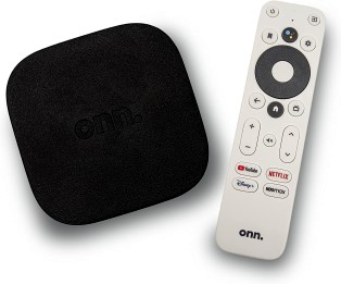 ONN Android TV 4K UHD Streaming Device with Voice Remote Control Google Assistant and High Speed HDMI Cable onn android tv 4k uhd streaming device with voice remote control google assistant and high speed hdmi cable