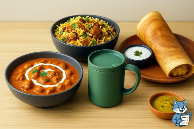 top 3 must try indian foods butter chicken, biryani, dosa