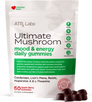 Ultimate Mushroom Daily Gummies Mushroom Gummies with Cordyceps Lions Mane and Reishi Plus Huperzine A L Theanine May Improve Mood and Energy Apple Berry Flavor 60 Gummies ultimate mushroom daily gummies mushroom gummies with cordyceps, lion’s mane, and reishi, plus huperzine a & l theanine, may improve mood and energy, apple berry flavor, 60 gummies