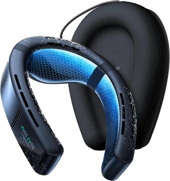 TORRAS 2025 Top Al Neck Fan Air Conditioner Coolify Cyber Portable Neck Fans that Blow Cold Air No.1 Coolest and 720° Immersive Cooling Personal AC Rechargeable for Outdoor Indoor TORRAS 2025 Top AI Neck Fan Air Conditioner Coolify Cyber, Portable Neck Fans that Blow Cold Air, No.1 Coolest with 720° Immersive Cooling, Rechargeable Personal AC for Both Outdoor and Indoor Use. #3 in Best Neck Fans of 2025