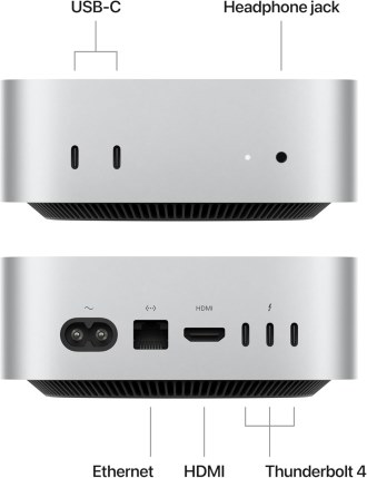 Apple 2024 Mac mini Desktop Computer with M4 chip with 10‑core CPU and 10‑core GPU
